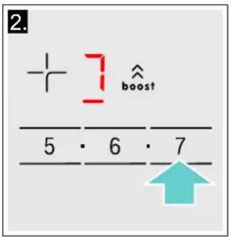 2. + 7 boost 5 · 6 · 7 ↑