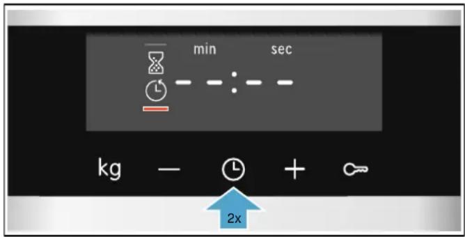 min sec kg - + 2x