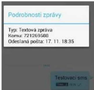 Podrobnosti zprávy Typ: Textová zpráva Komu: 721269588 Odeslaná pošta: 17. 11. 18:35