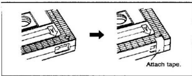 Attach tape.