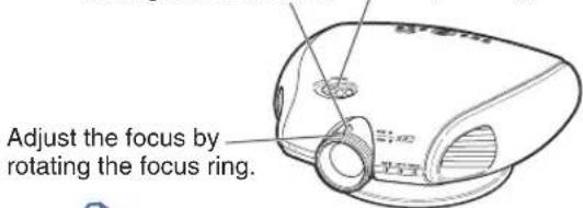 Adjust the focus by rotating the focus ring.