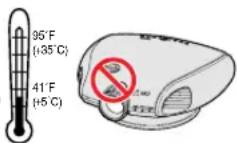 SHARP DT-300 - Do not expose the projector to extreme heat or cold. - 1