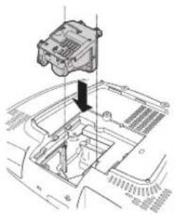 SHARP DT-300 - Attach the lamp unit cover. - 1
