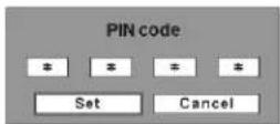 SANYO PLC-XL51A - Enter a PIN code - 6