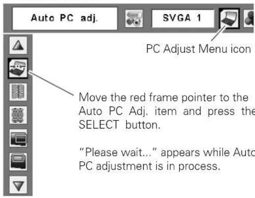 SANYO PLC-XL51A - To store the adjusted parameters - 1