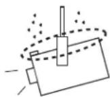 SANYO PLC-XL51A - CAUTION ON HANGING FROM THE CEILING - 1