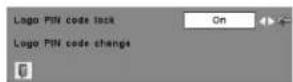 SANYO PLC-XL51A - Change the Logo PIN code - 3