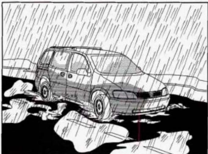 CADILLAC Deville (1997) - Driving in Rain and on Wet Roads - 1