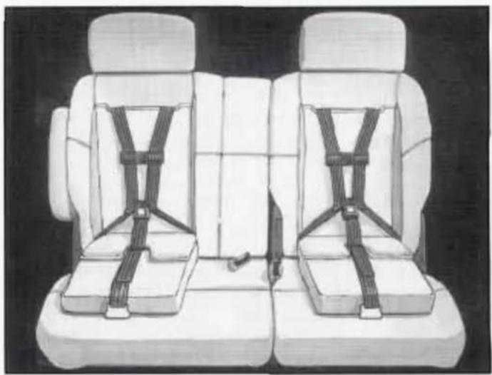 CADILLAC Deville (1997) - Built-in Child Restraint (Option) - 2