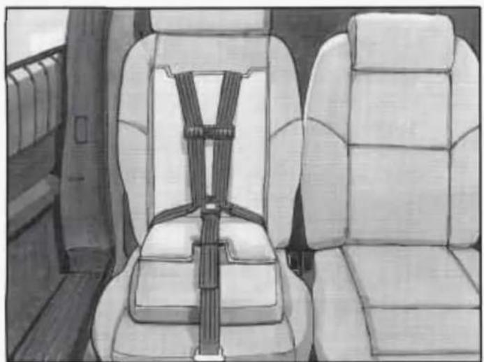 CADILLAC Deville (1997) - Built-in Child Restraint (Option) - 1