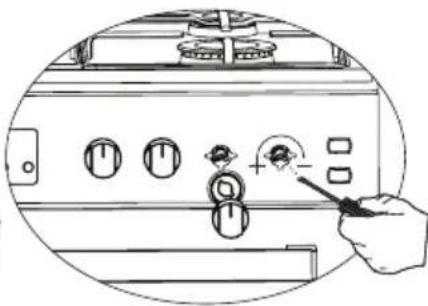 SCHNEIDER SCG 6020X - Reduced Flame Gas Cock Adjustment: - 2