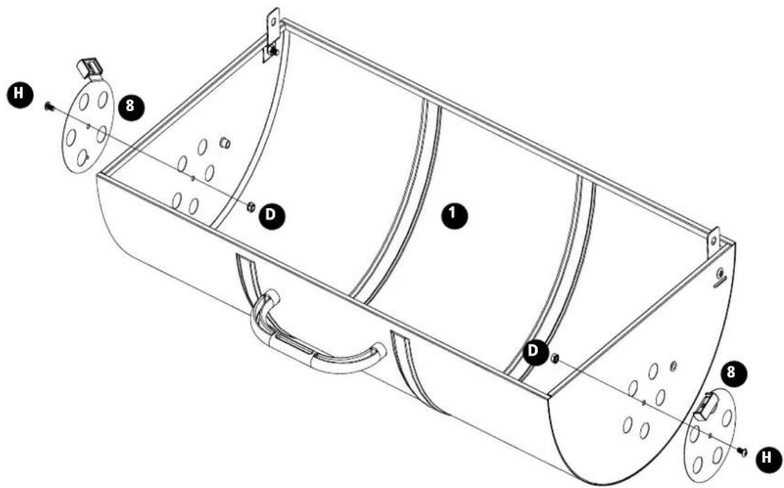 Tesco Barrel Charcoal BBQ KS16013 - Assembly instructions - 5