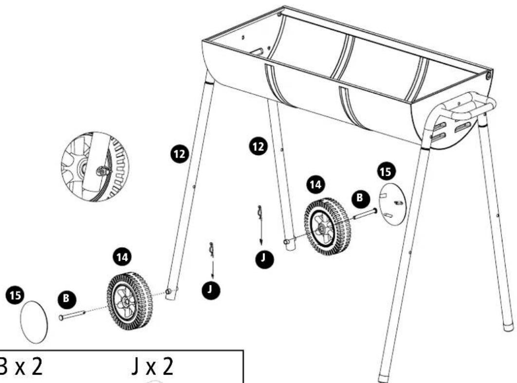 Tesco Barrel Charcoal BBQ KS16013 - Assembly instructions - 6