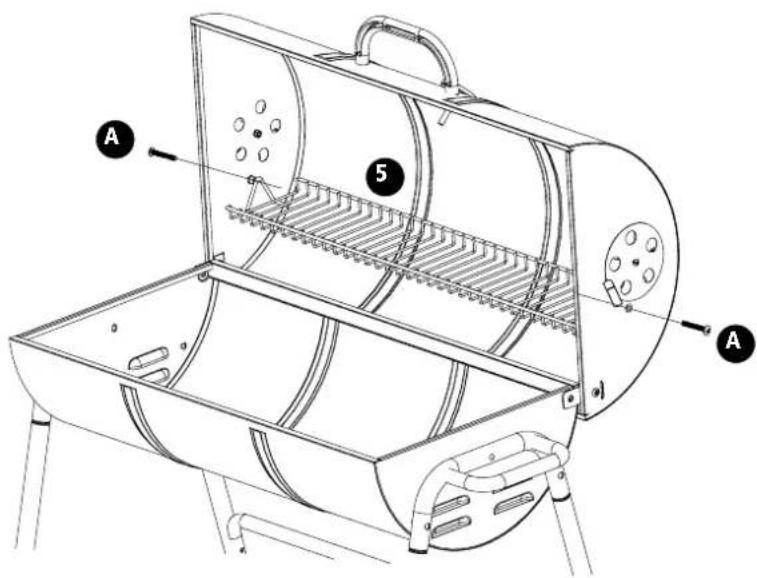 Tesco Barrel Charcoal BBQ KS16013 - Assembly instructions - 2