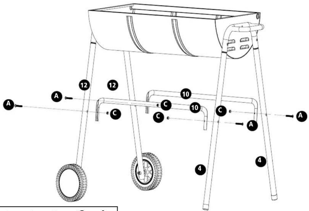 Tesco Barrel Charcoal BBQ KS16013 - Assembly instructions - 1