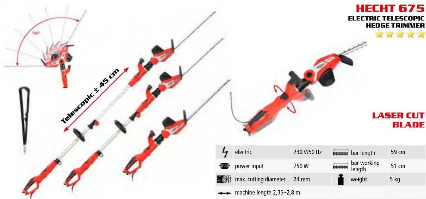 Hecht 738 - ACCU AND ELECTRIC HEDGE TRIMMERS - 2