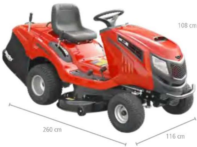 Hecht 738 - LAWN TRACTORS, SPREADER, TRAILER - 1