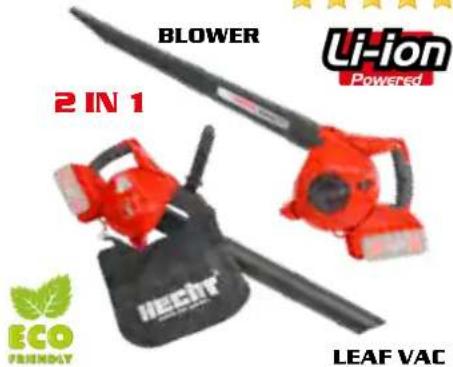 Hecht 738 - ACCU AND ELECTRIC LEAF VACS / BLOWERS - 10