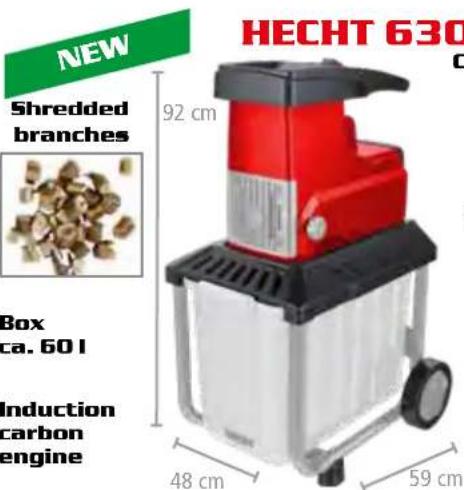 Hecht 738 - Silent CYLINDER SHREDDER - 1