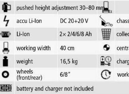Hecht 738 - ACCU LAWN MOWER - 5