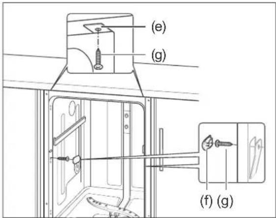 Hanseatic WQP8-7710D - Push the dishwasher into the recess. - 2