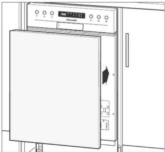 Hanseatic WQP8-7710D - Mounting the front panel - 5