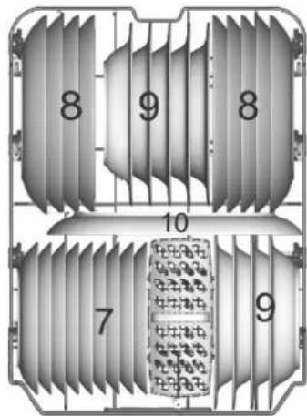 Hanseatic WQP8-7710D - Lower dish rack - 1
