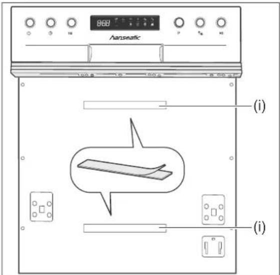 Hanseatic WQP8-7710D - Mounting the front panel - 3