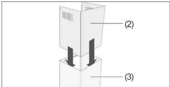 Hanseatic SY-103E6-E33-C55-L52-900 - Installing the flue screen - 2