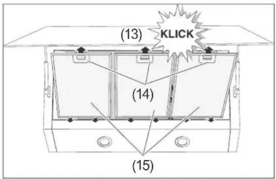 Hanseatic SY-103E6-E33-C55-L52-900 - Inserting/replacing activated charcoal filters - 3