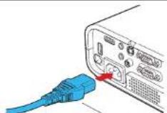 TOSHIBA TLP-WX200 - ■ Connect the power cord - 1