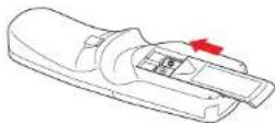 TOSHIBA TLP-WX200 - ■ Loading dry-cell batteries into the remote control - 3