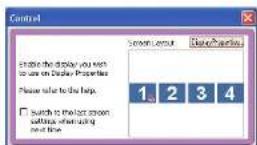 TOSHIBA TLP-WX200 - ⑤ Arrange the virtual display layout. - 2