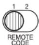 TOSHIBA TLP-WX200 - Remote control code setting for remote control - 1