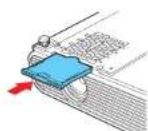 TOSHIBA TLP-WX200 - Replace the air filter. - 1