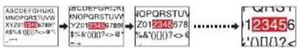 TOSHIBA TLP-WX200 - 1Press the remote control's RESIZE button. - 1