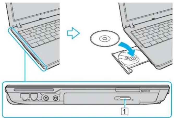 SONY Vaio VGN-C1S - Používání optické jednotky - 1