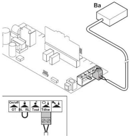 Remeha Quinta Pro 55 - ■ Connecting an outside sensor - 1