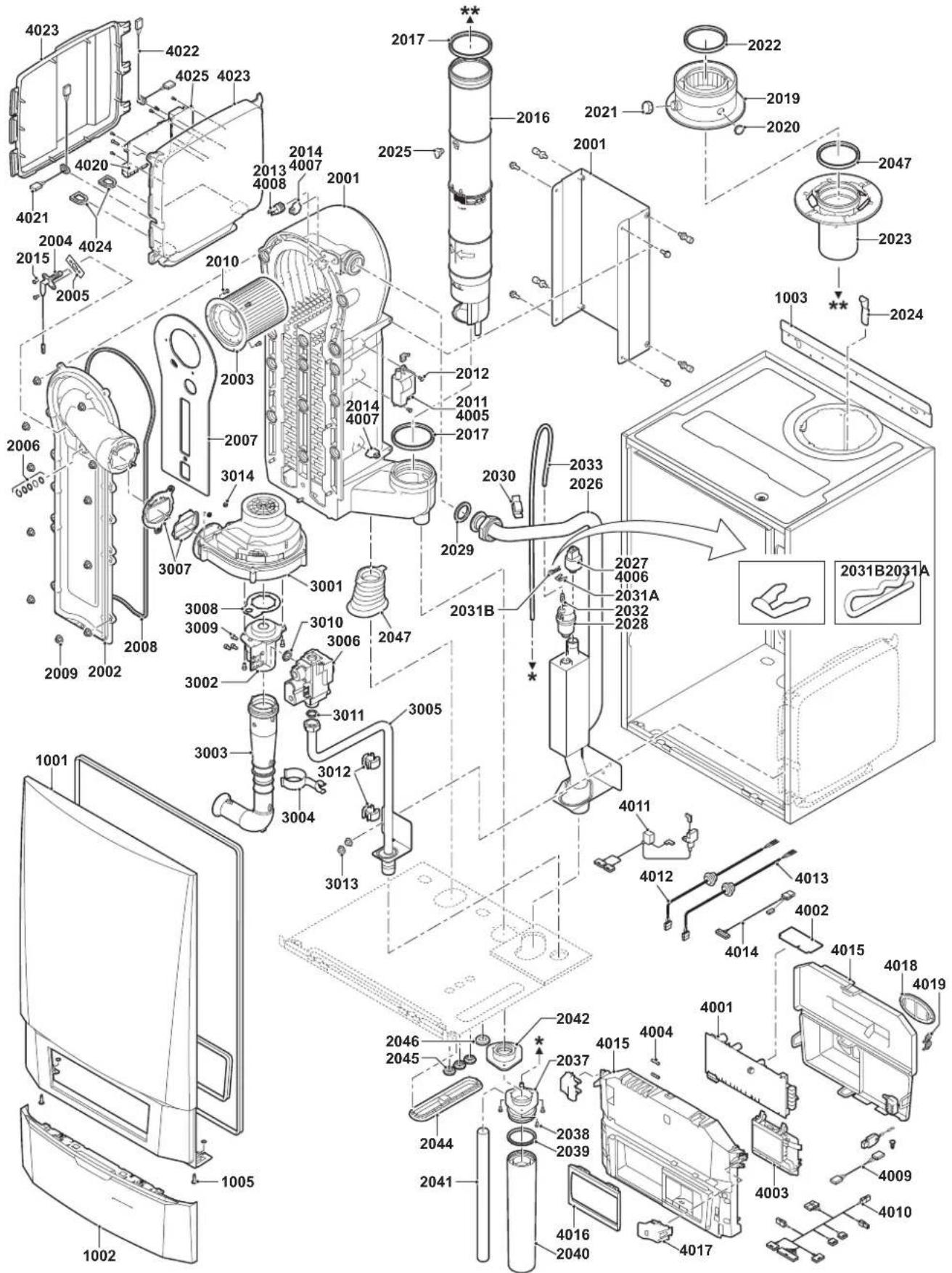Remeha Quinta Pro 55 - Parts - 1