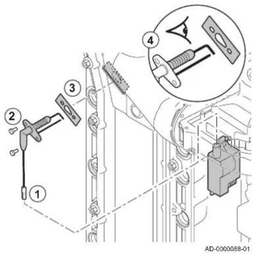 Remeha Quinta Pro 55 - Replacing the ionisation/ignition electrode - 1