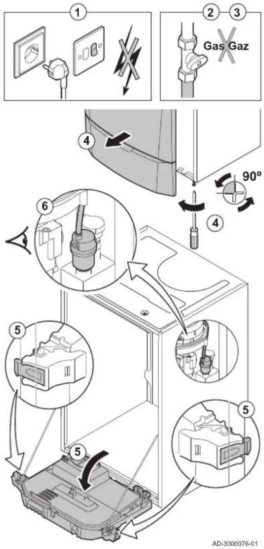 Remeha Quinta Pro 55 - Checking the automatic air vent - 1