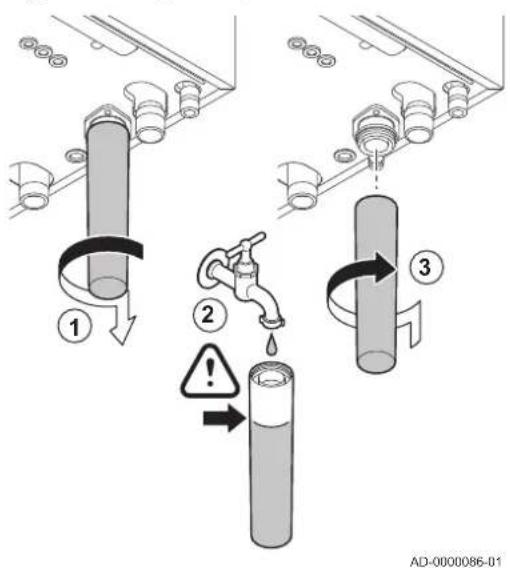 Remeha Quinta Pro 55 - Checking the automatic air vent - 2