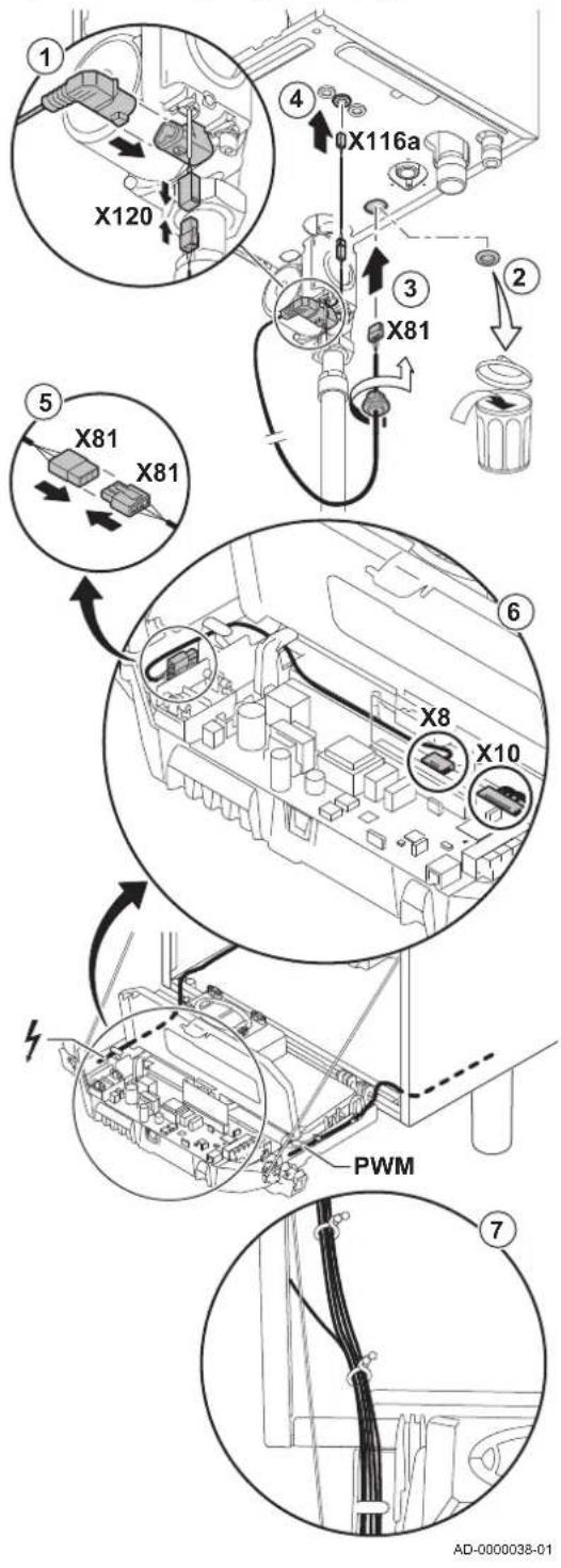 Remeha Quinta Pro 55 - Access to the connectors: - 1
