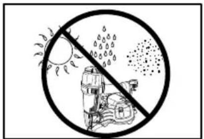 Weather warning symbol showing sun, raindrops, and silo over a farm scene