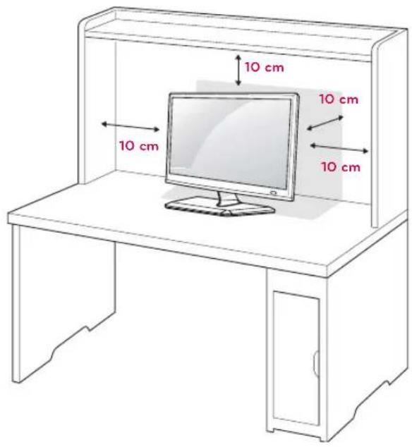 LG M2432D-PR - Mounting on a table - 1