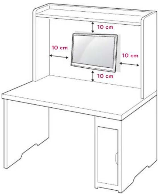 LG M2432D-PR - Mounting on a wall - 1