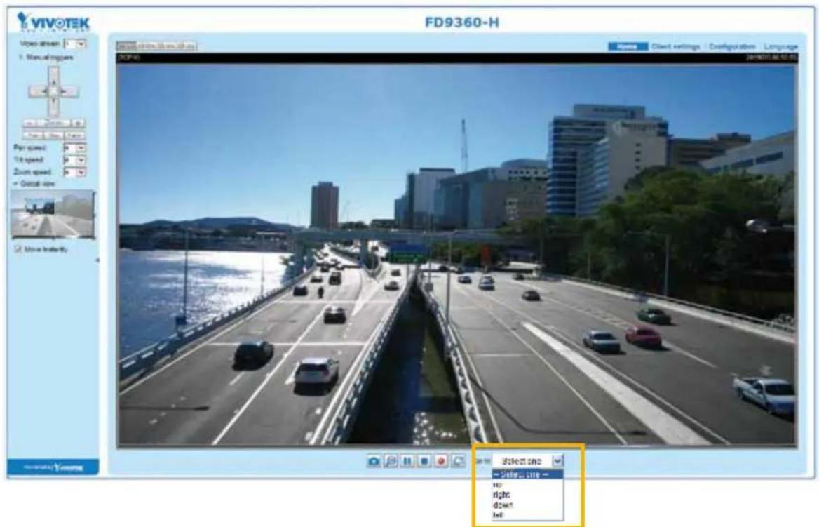Vivotek FD9380-H (3.6MM) - Home page in the E-PTZ Mode - 1