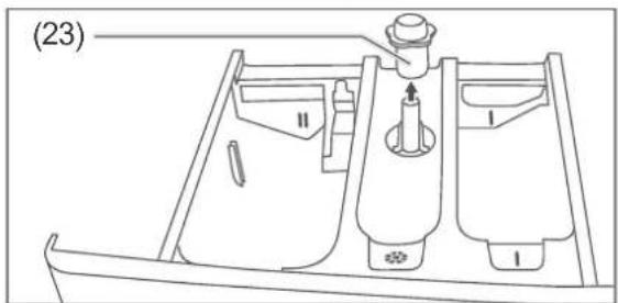 Hanseatic HWM 614 A3 IT - Cleaning the dispensing drawer - 3