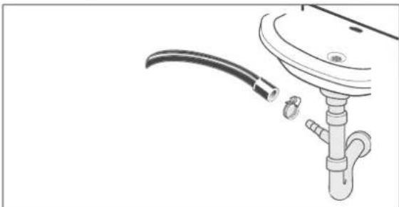 Hanseatic HWM 614 A3 IT - b. Fixing on the outlet manifold - 1