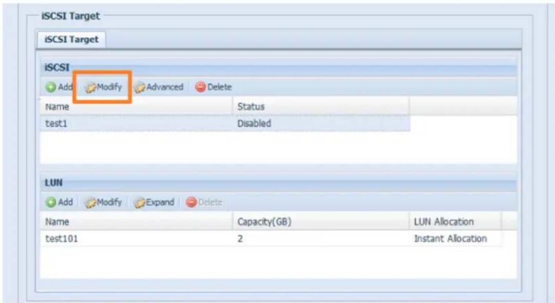 Thecus N12000PRO - Modify iSCSI Volume - 1